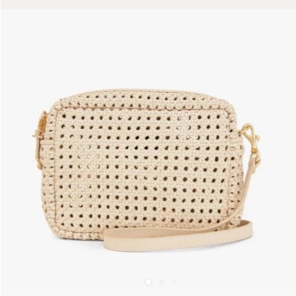 Clare V. Handbags - Authentic Clare V. Midi Sac Cream Rattan